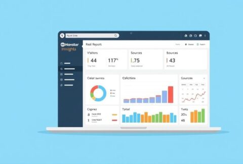 لوحة تحكم MonsterInsights لتحليلات جوجل أناليتيكس في ووردبريس.