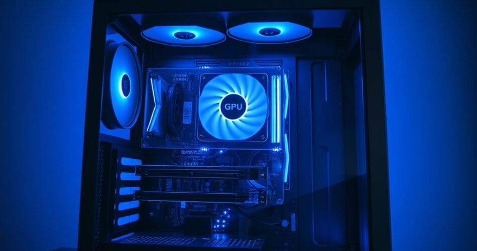 علبة Teenage Engineering Computer-2 الشفافة مع GPU فوق اللوحة الأم