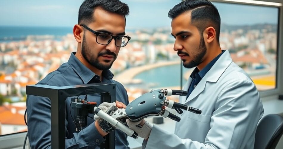 مهندس يجمع أطراف صناعية بالذكاء الاصطناعي في تونس.