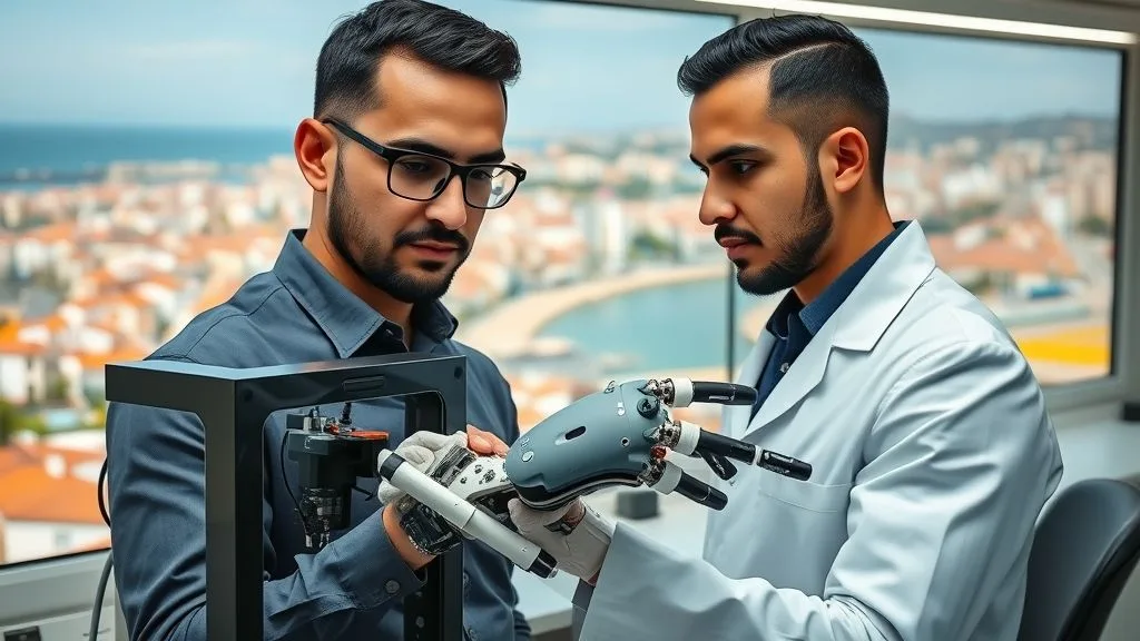 مهندس يجمع أطراف صناعية بالذكاء الاصطناعي في تونس.