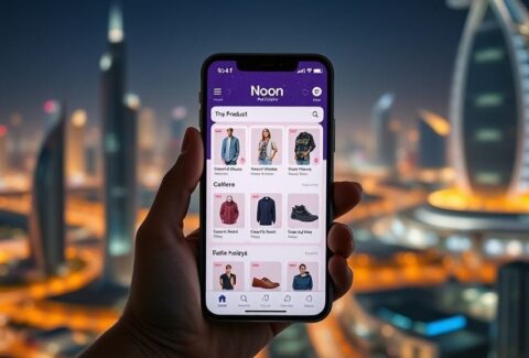 واجهة تطبيق نون تُظهر توصيات مخصصة باستخدام الذكاء الاصطناعي.