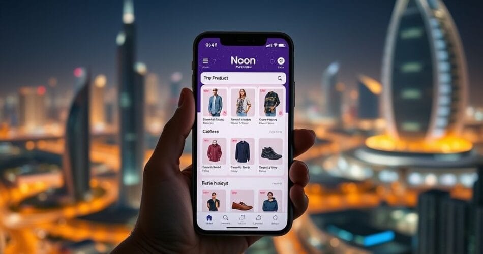 واجهة تطبيق نون تُظهر توصيات مخصصة باستخدام الذكاء الاصطناعي.