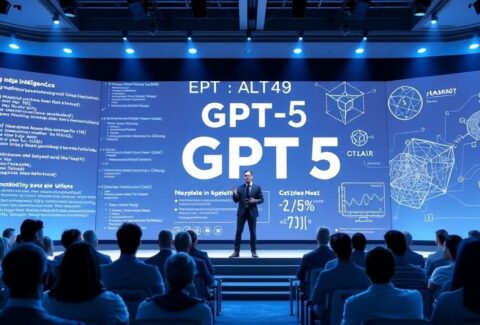 سام ألتمان يعلن تحديث GPT-5 في حدث OpenAI.