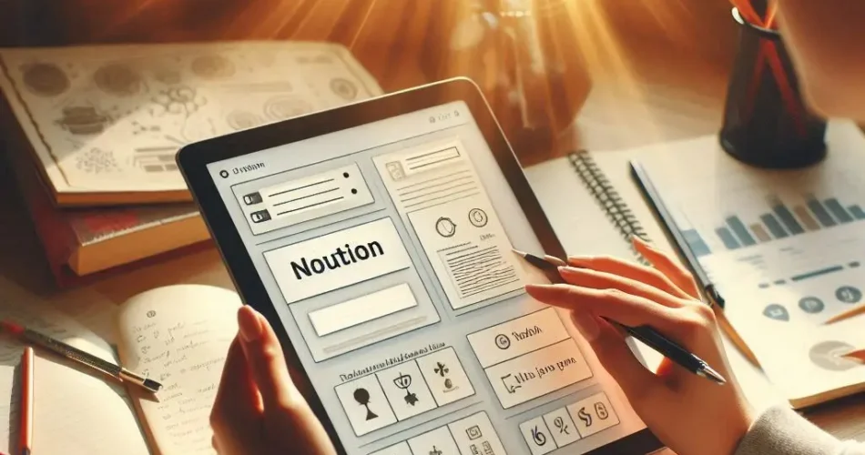 لوحة تحكم Notion لإدارة الدروس والمهام.