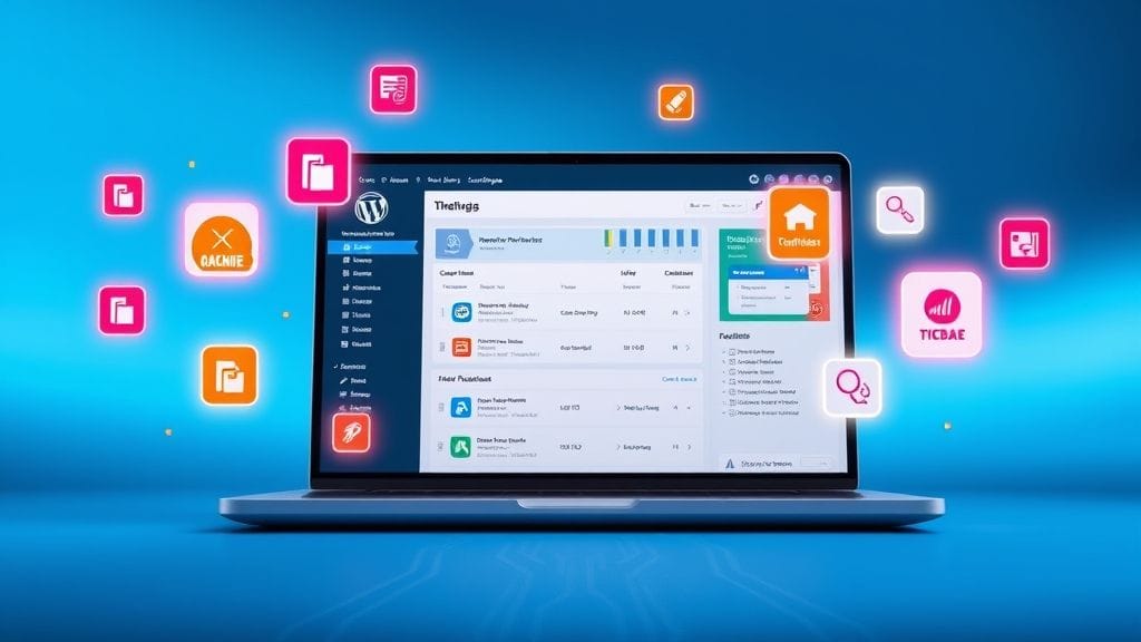 واجهة SpeedBlitz Optimizer لتحسين سرعة ووردبريس في 2025