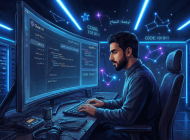 مطور يستخدم Qwen AI لتوليد كود متقدم وترجمة لغات.