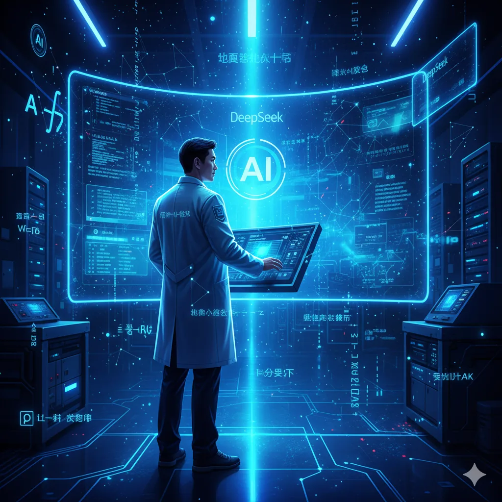 عالِم يستخدم DeepSeek للاستدلال الرّياضيّ المتقدّم.