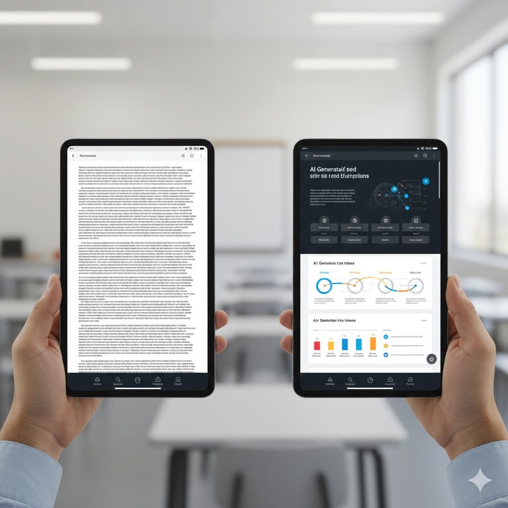 مقارنة بين المحتوى التعليمي التقليدي والمحتوى المُولّد عبر الذكاء الاصطناعي